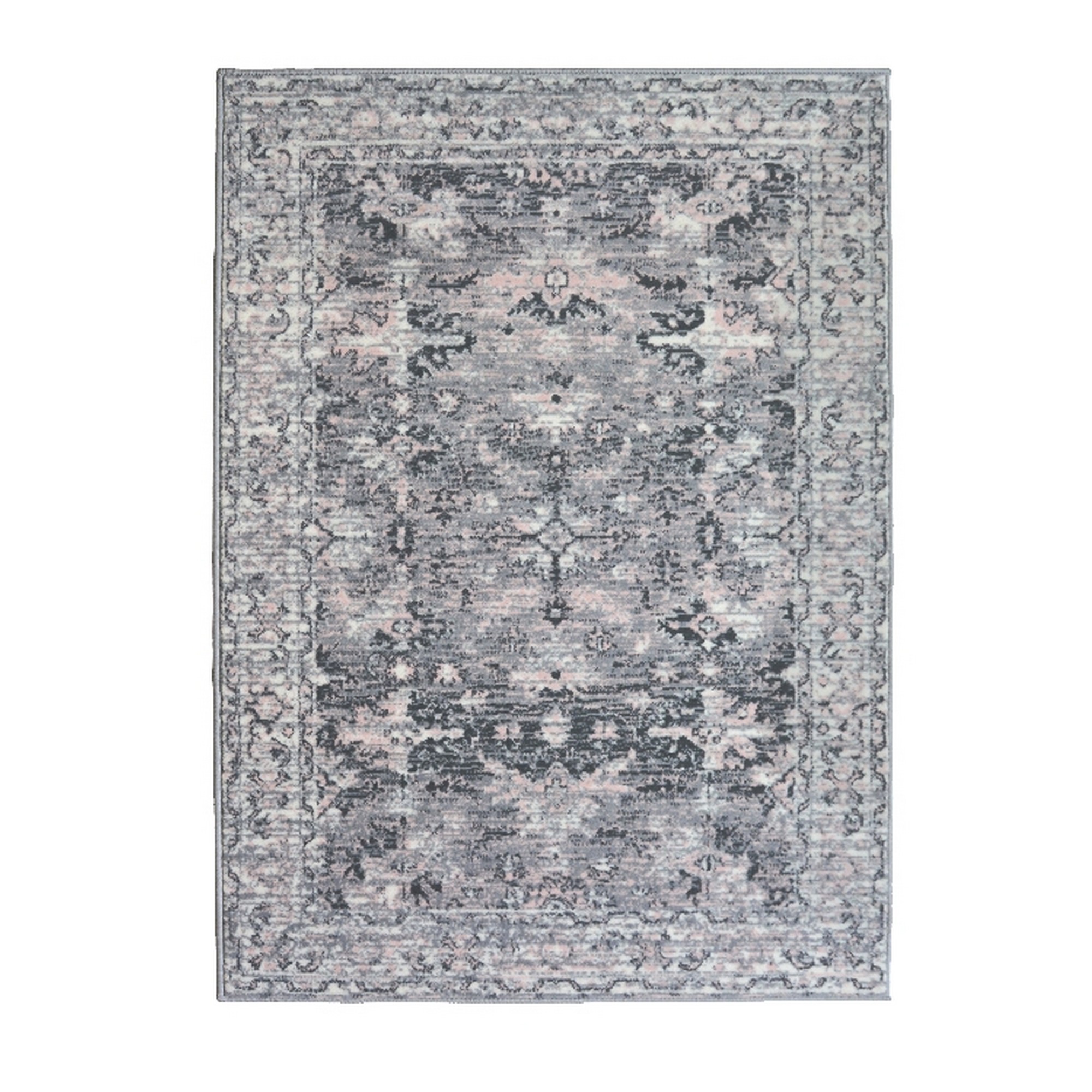 Maestro New Trad Traditional Vintage Rugs In Grey Pink